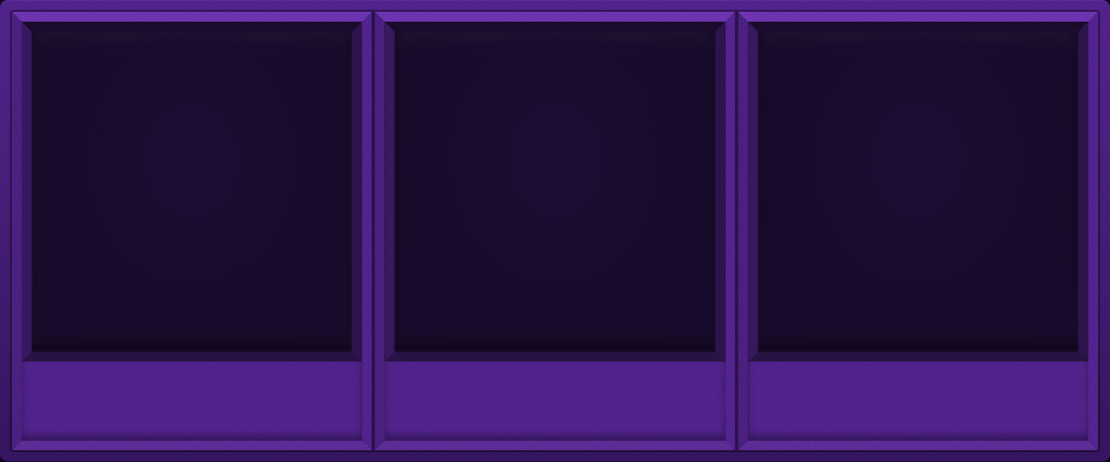 Purple Display Case (1x3)